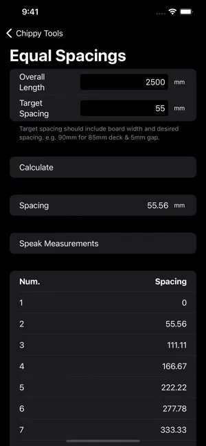 Equal Spacing screenshot